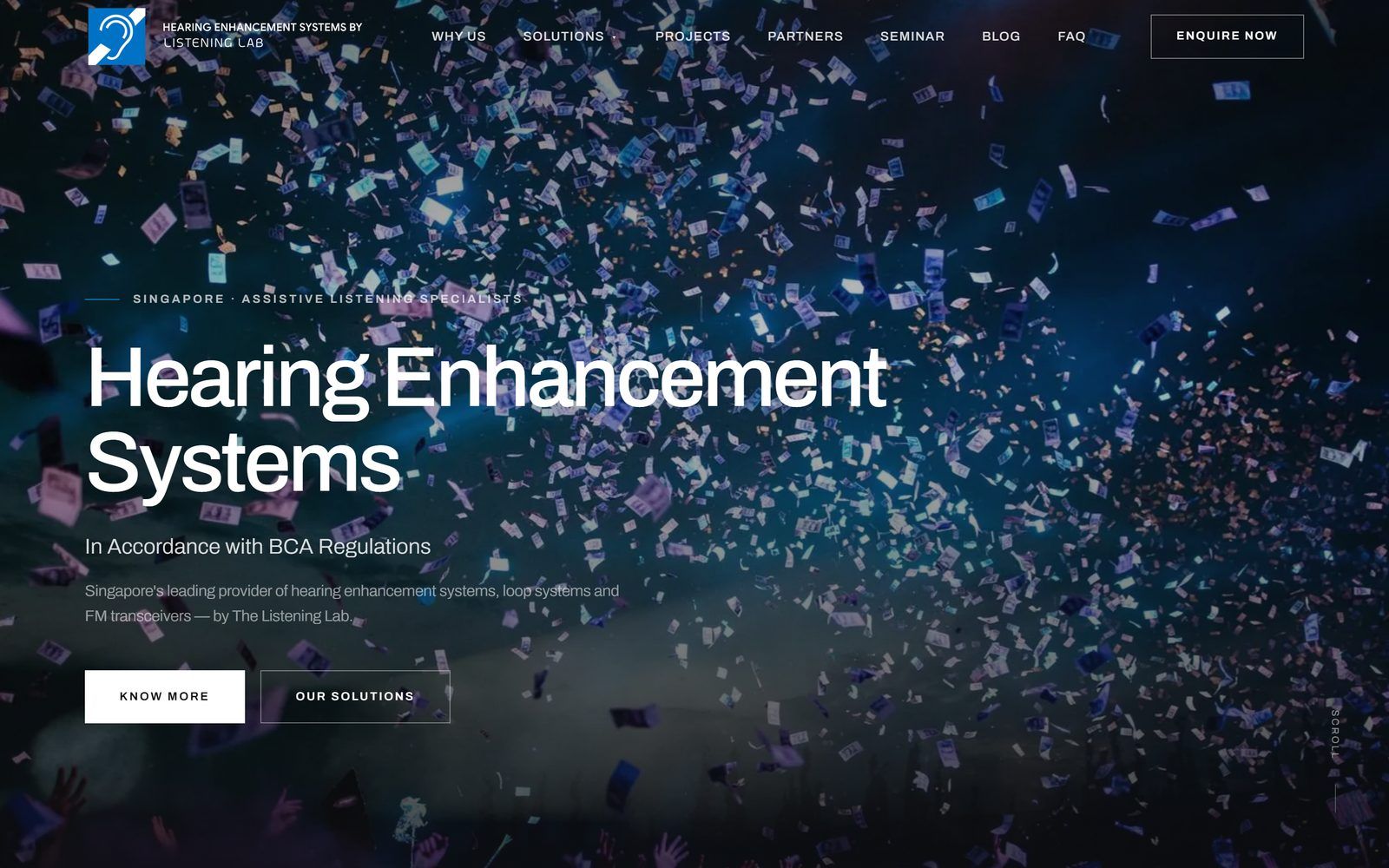 Loop System website homepage