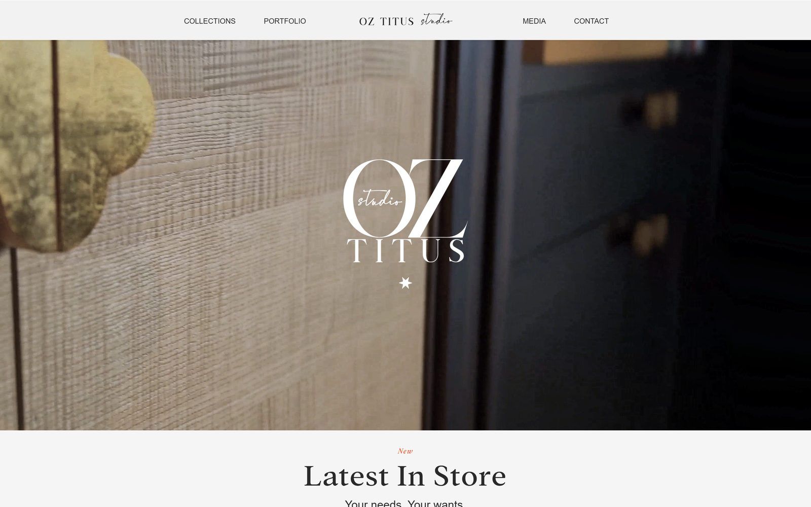 OZ TITUS studio website homepage