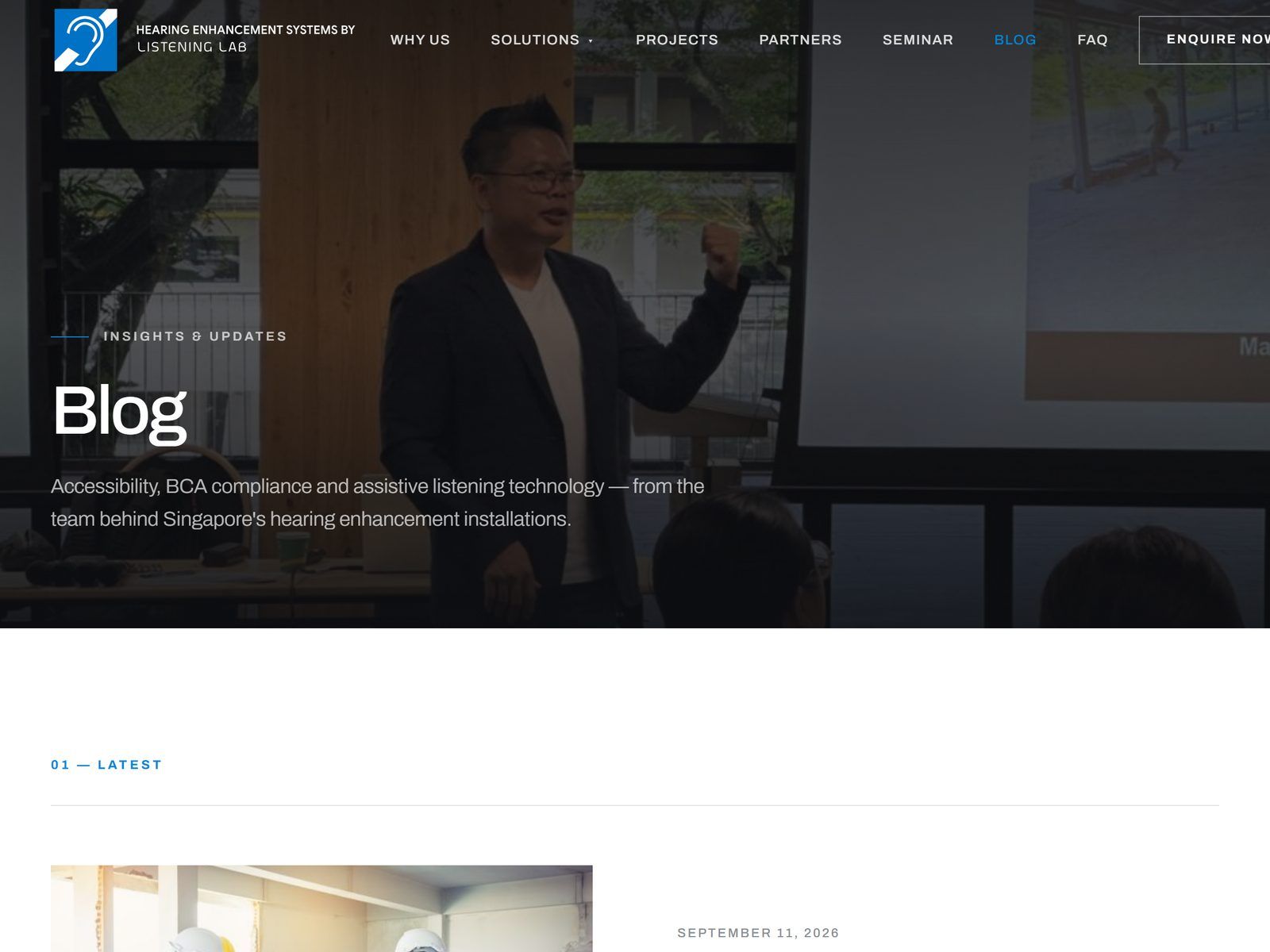Loop System website: Blog page