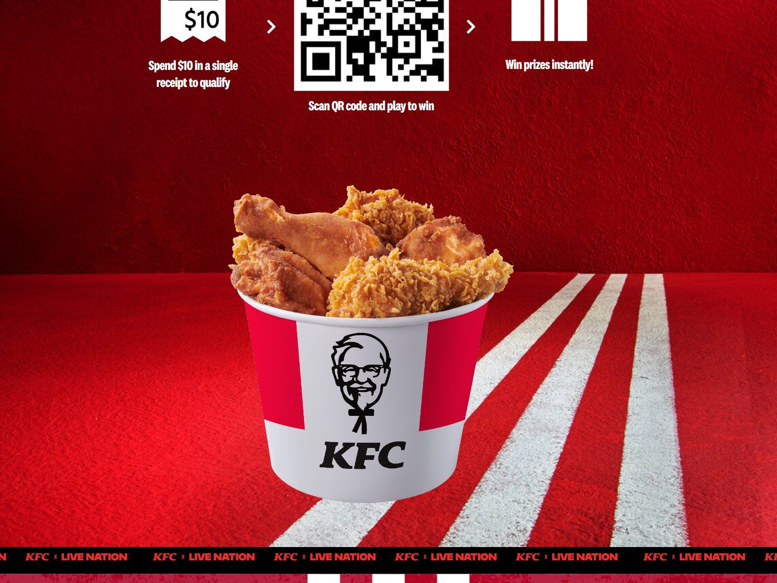 KFC Concert Nation website: KFC x Live Nation page