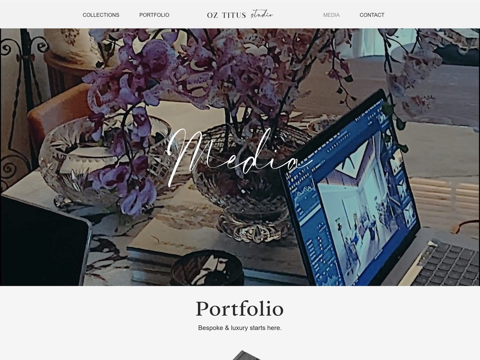 OZ TITUS studio website: Media page